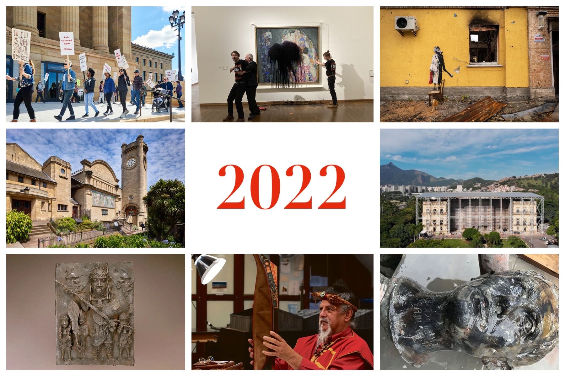 industrial unrest, climate protests and damage to historic artefacts in Ukraine