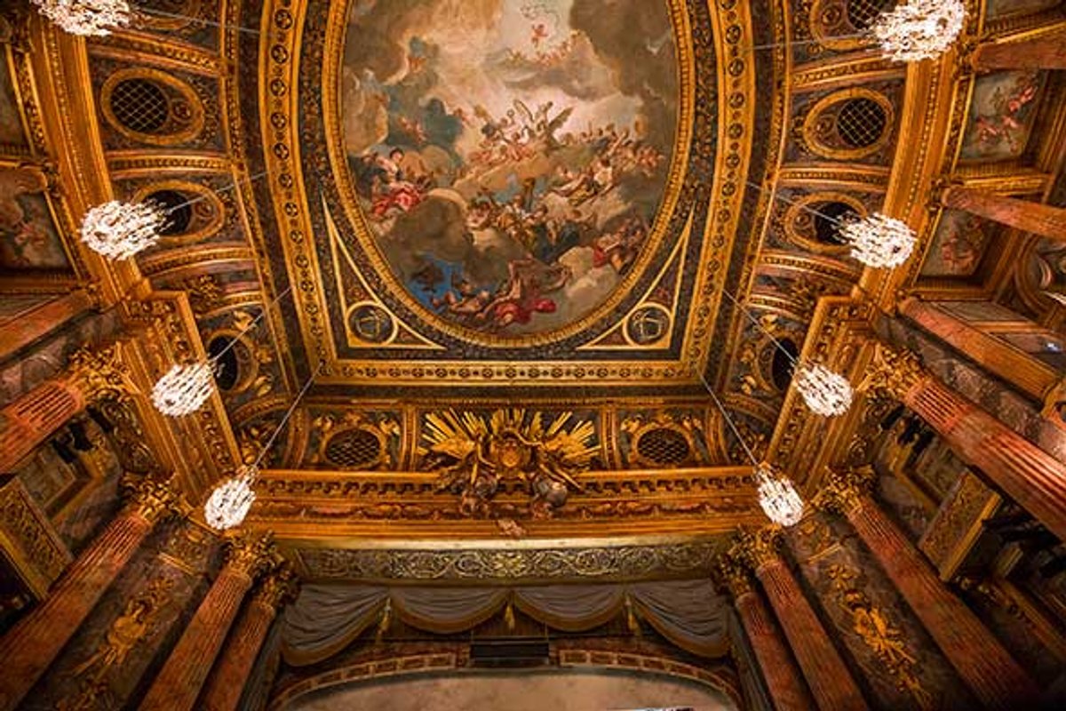 Paint containing lead was removed during restoration of the spectacular theatre at the Château de Versailles
Photogolfer