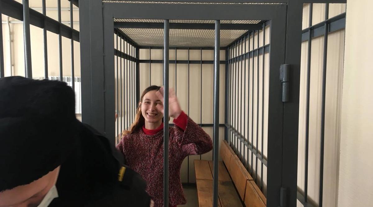 Sasha Skochilenko is in pre-trail detention Image: via Arseny Vesnin/Twitter