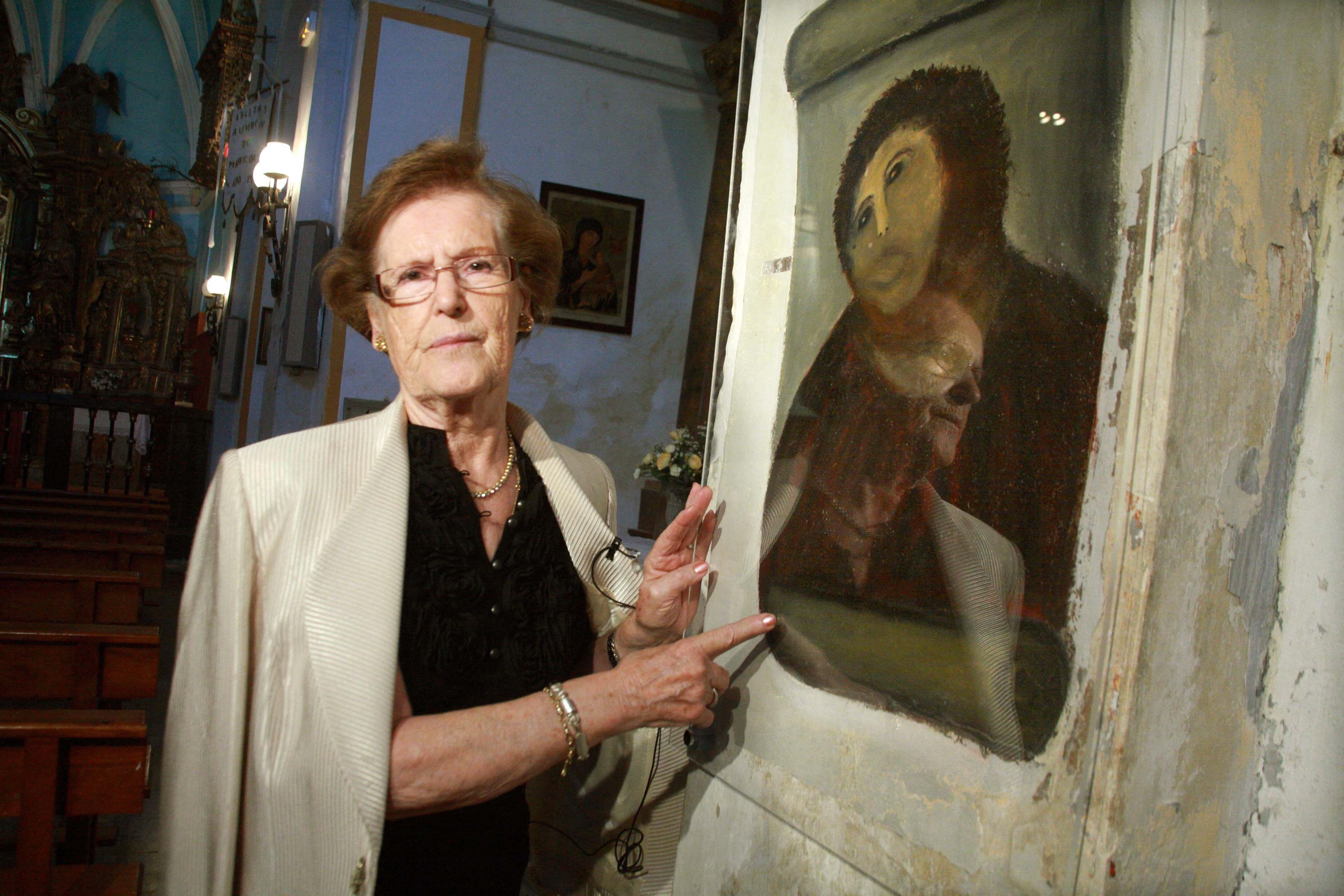 Cecilia Giménez, the famous restorer of Ecce Homo, in 2013 
Photo: Fabián Simón ARCHDC. Credit: Album / Archivo ABC / Fabián Simón