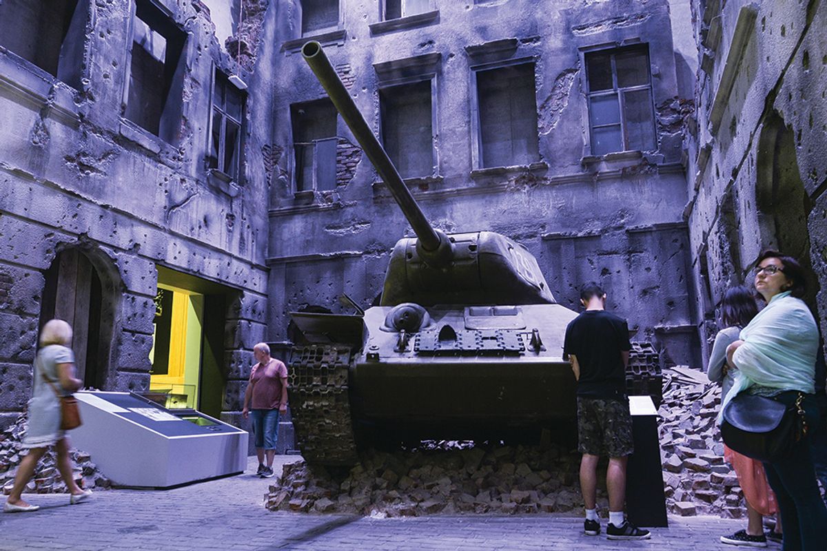 Exhibits at the Museum of the Second World War in Gdansk: its director was dismissed after resisting government intervention Artur Widak/NurPhoto via Getty Images