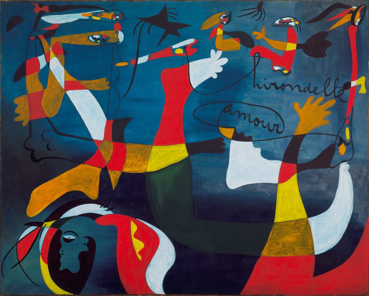 Joan Miró, Hirondelle Amour (1933-34) © 2018 Successió  Miró / Artists Rights Society (ARS), New York / ADAGP, Paris