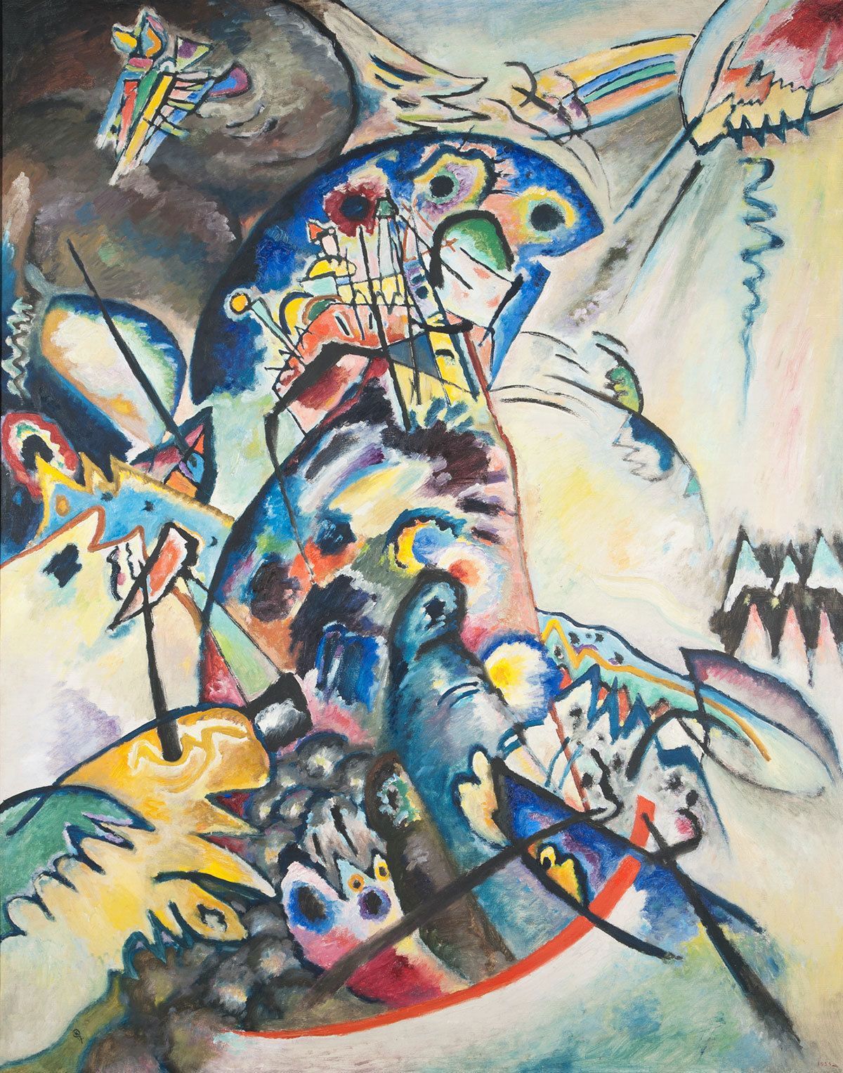 Blue Crest by Wassily Kandinsky (1917) is currently on show in Saudi Arabia Wikicommons