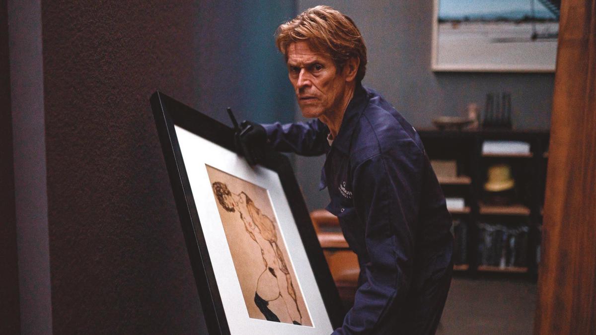 Going, going, Egon: In Inside, Willem Dafoe plays the role of a thief who is (literally) helicoptered in to a luxury penthouse in New York, whose owner is abroad © SquareOne/Steve Annis