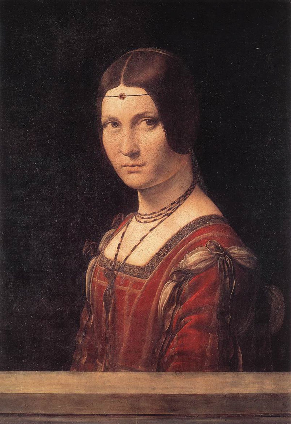 Leonardo da Vinci's La Belle Ferroniere (1490) © Musée du Louvre; Photo: Michel Urtado