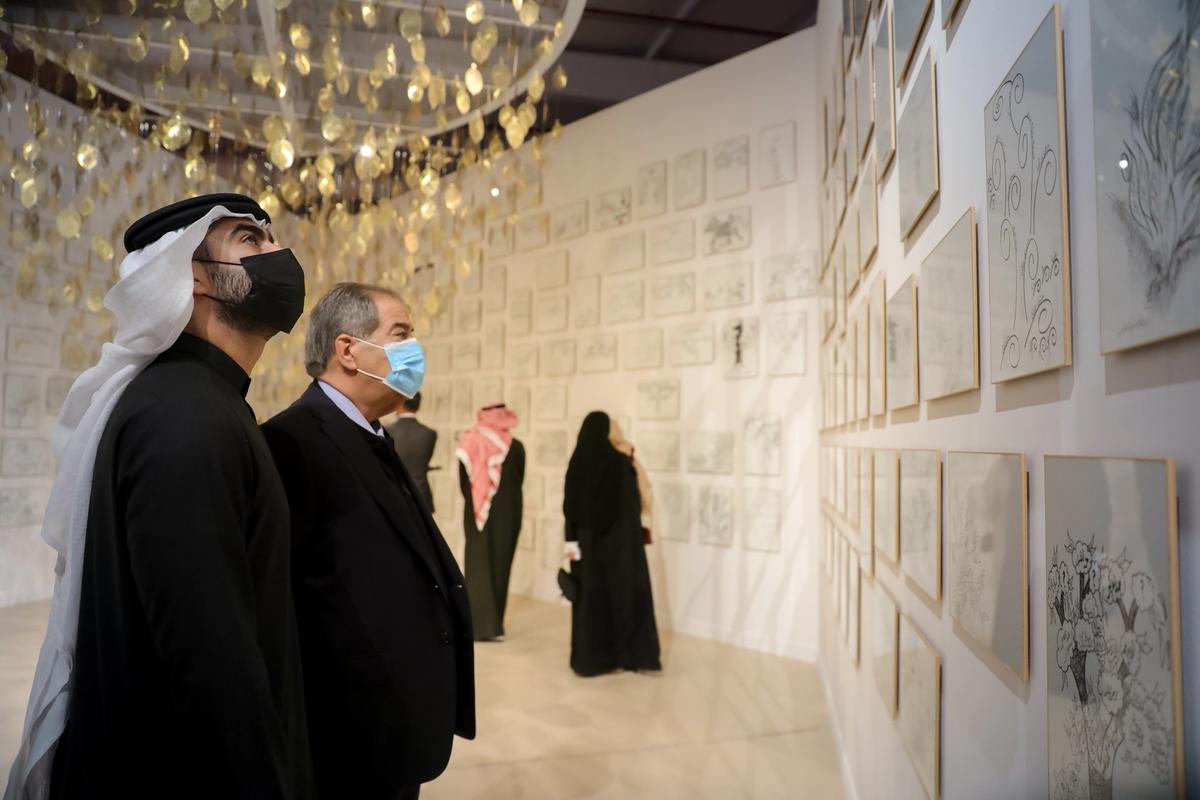 An installation view of Manal Al Dowayan's Tree of Guardians (2014) at the Diriyah Biennale in Riyadh, Saudi Arabia Courtesy of Canvas and Diriyah Biennale Foundation