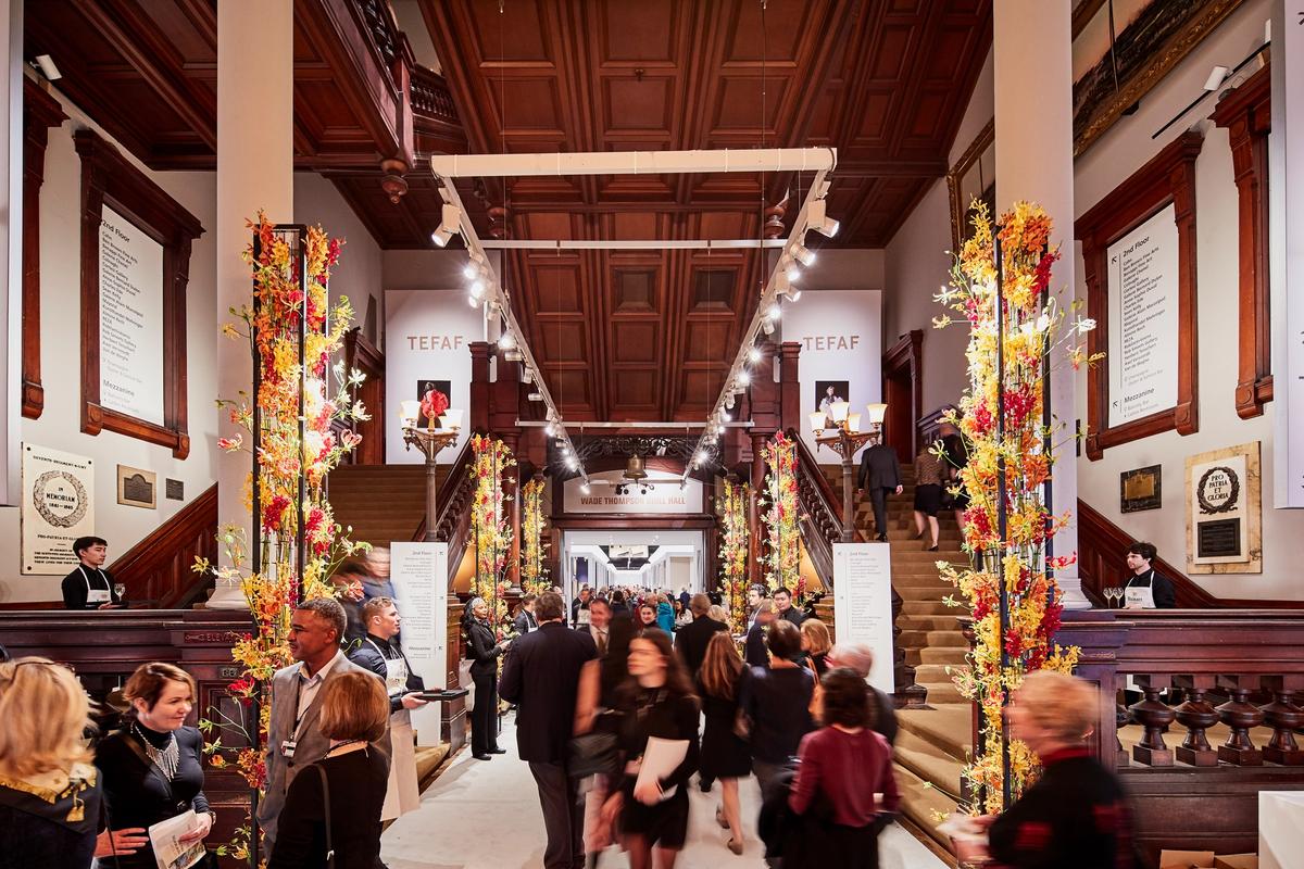 The entrance to Tefaf Fall New York 2019. Photo by Mark Nierdermann