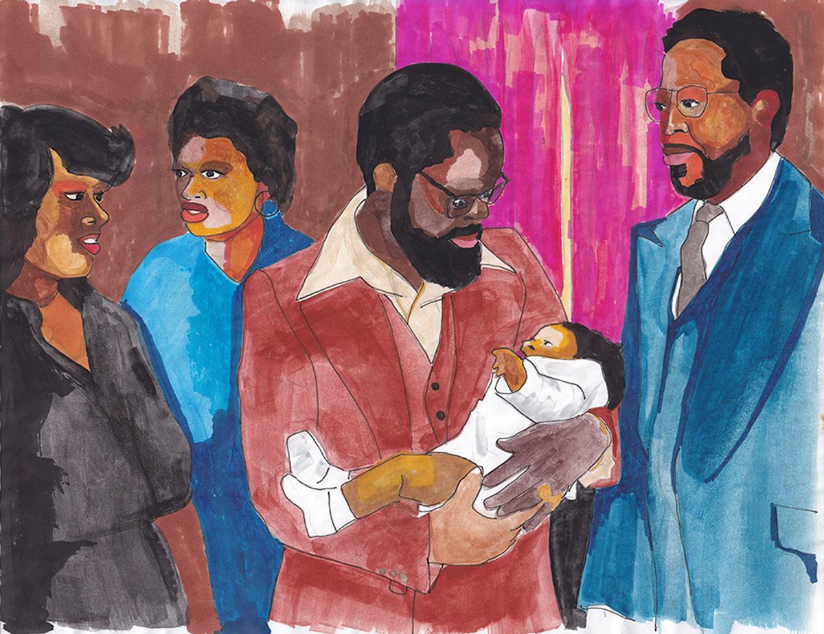 Derrick Adams, Family Portrait No. 6 Courtesy of the artist