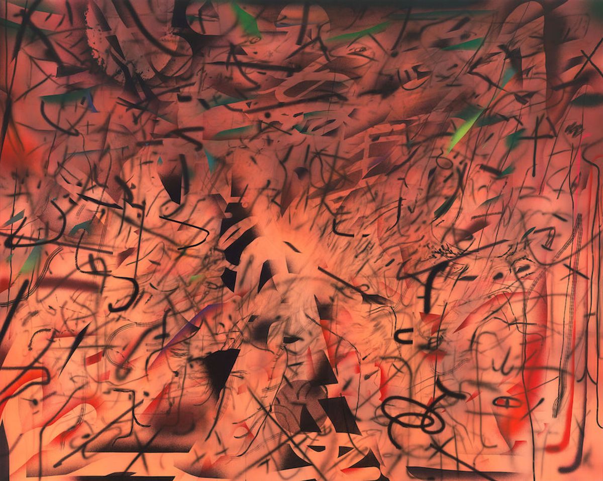 Julie Mehretu, Hineni (E. 3:4) (2018) Photo: Tom Powel Imaging. © Julie Mehretu