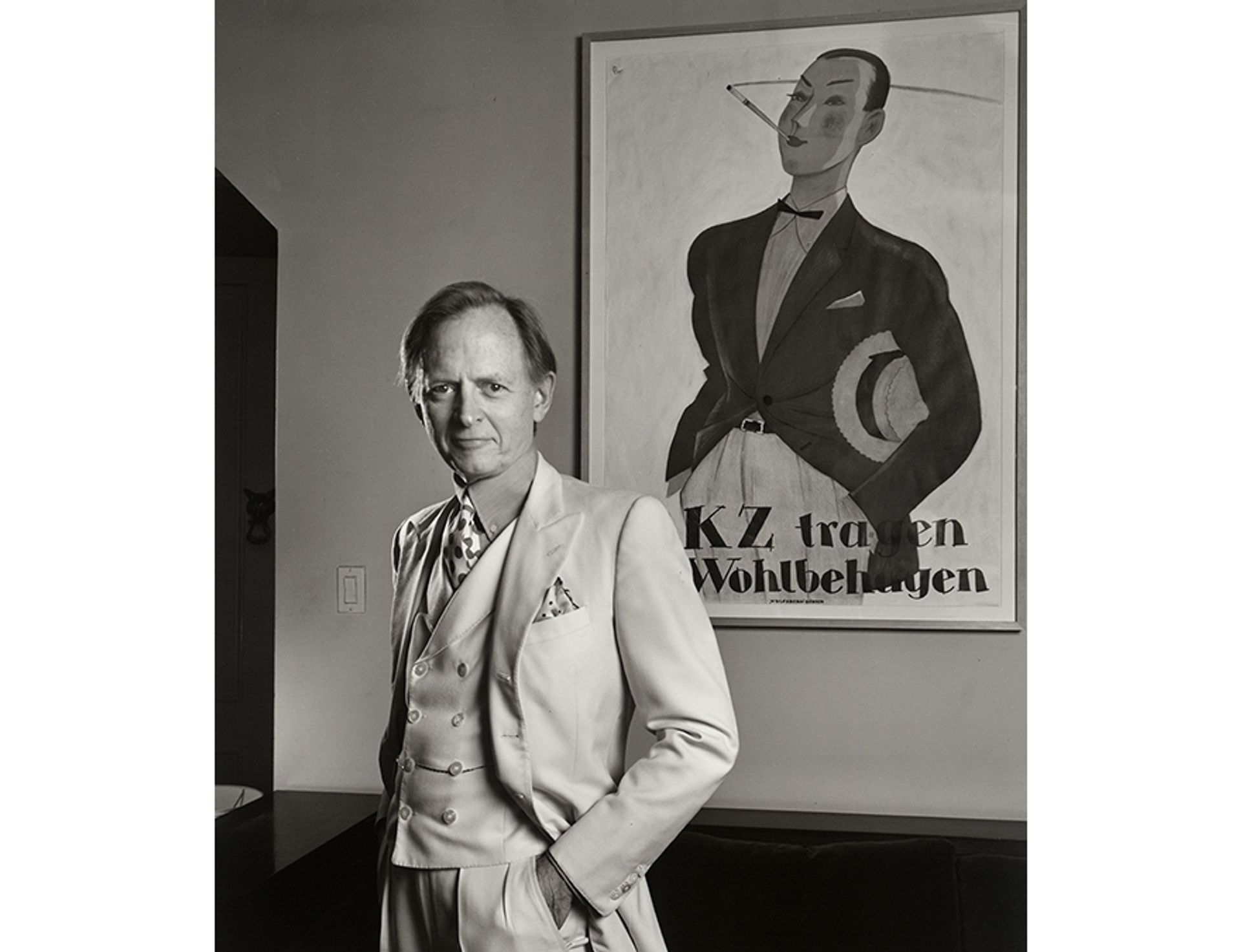 Portrait of Tom Wolfe (1990) by Yousuf Karsh National Portrait Gallery, Smithsonian Institution; gift of Estrellita Karsh in memory of Yousuf Karsh