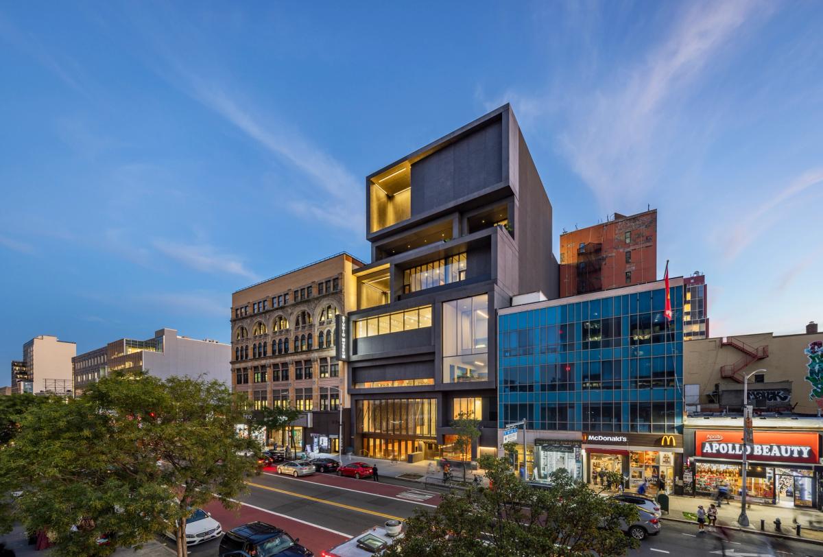 Exterior view of the Studio Museum in Harlem's new building, 2025

Courtesy Studio Museum in Harlem. Photo: © Albert Vecerka/Esto