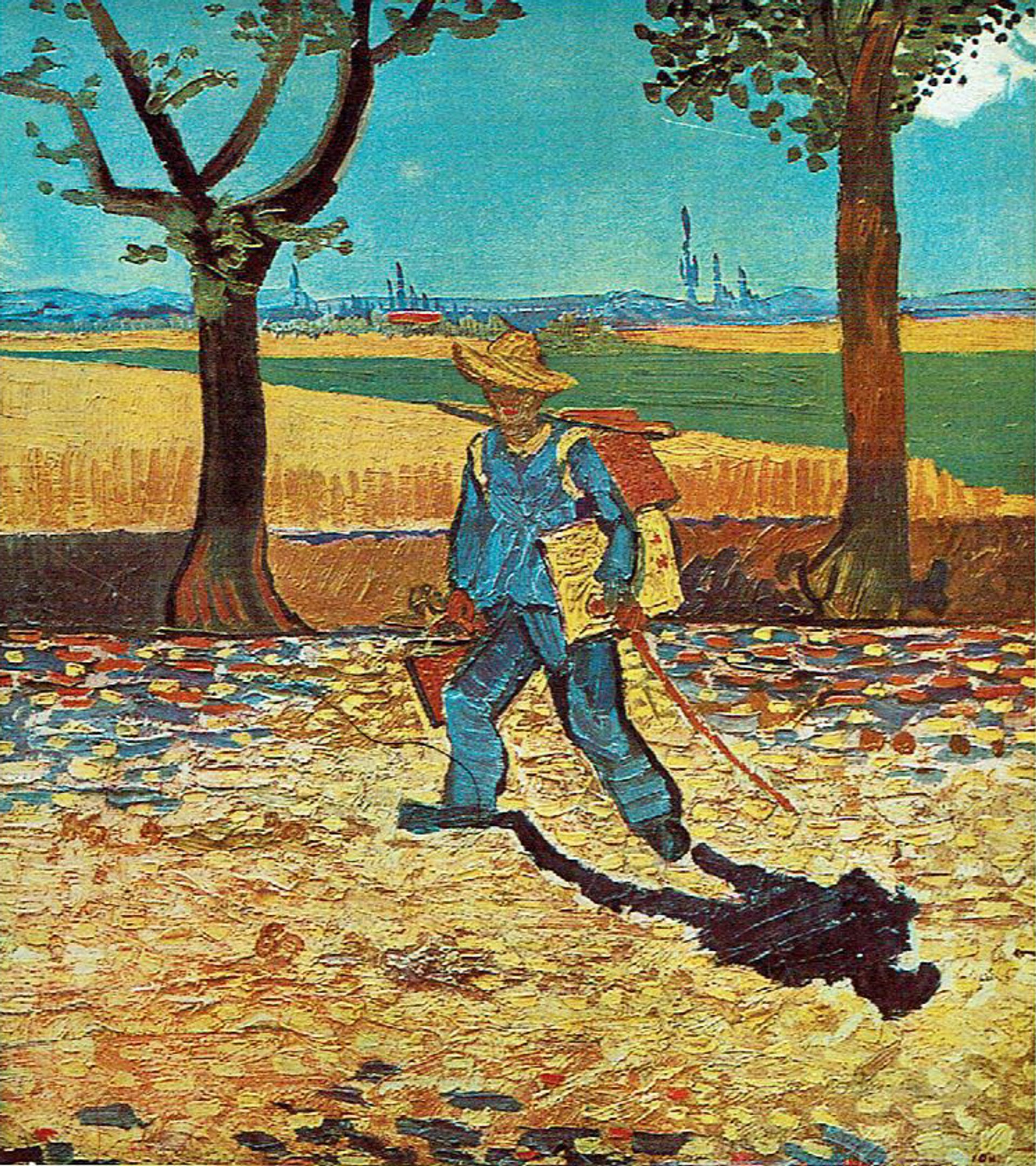 Vincent van Gogh’s The Artist on the Road to Tarascon (August 1888) Courtesy of the Kulturhistorisches Museum Magdeburg (inventory GK 558, St 29)