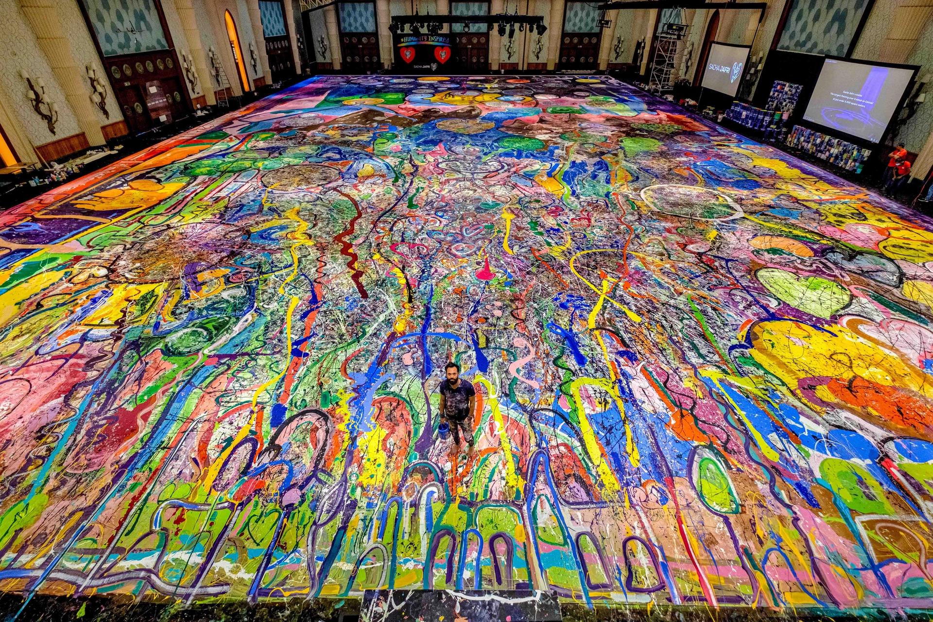 the journey of humanity painting size