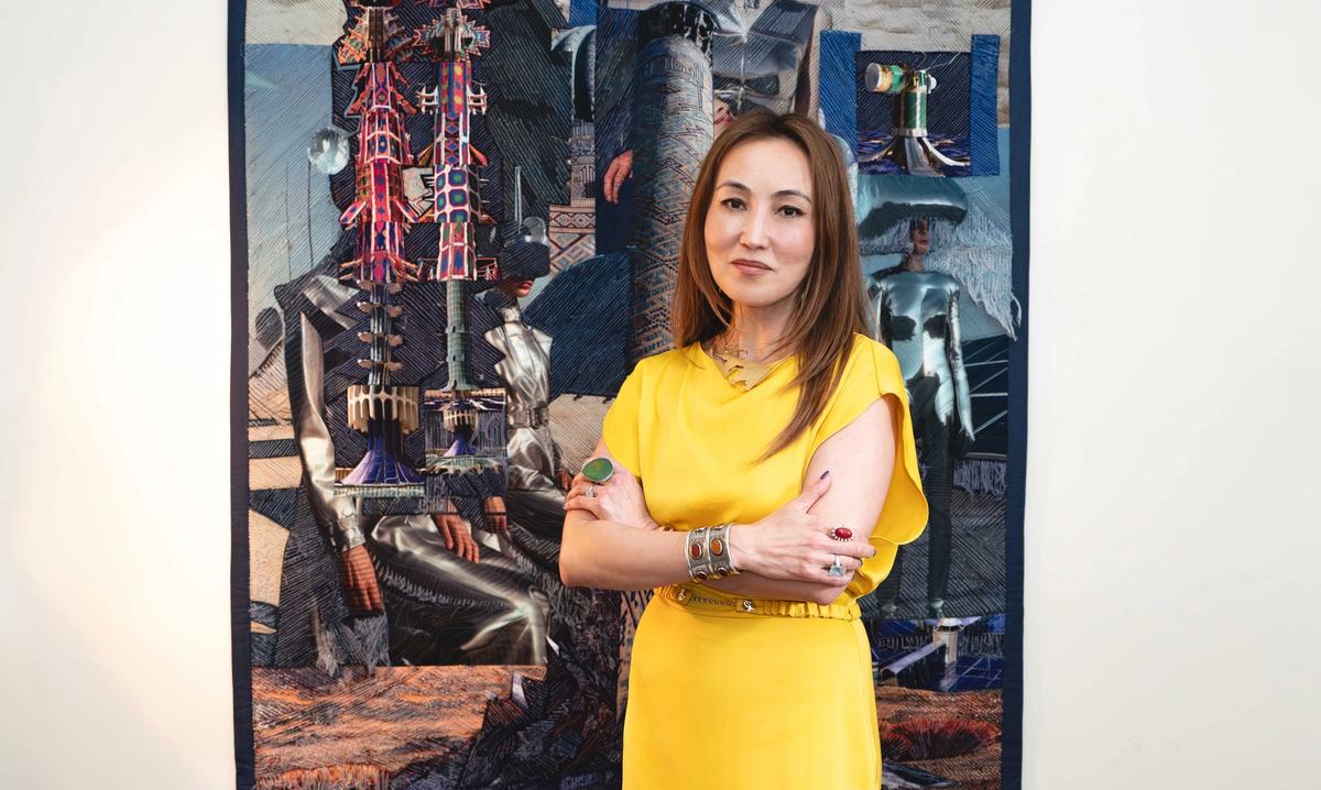 Dina Kemal Marchant, who founded Stories of Art, a provider of one-year art history courses, supported the Kazakhstan Pavilion at the 61st Venice Biennale, as well as artist residencies at London’s Delfina Foundation
© Hannah Goldsmith, 2026