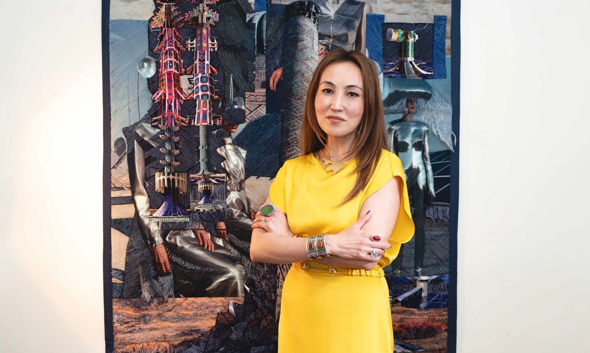 Dina Kemal Marchant, who founded Stories of Art, a provider of one-year art history courses, supported the Kazakhstan Pavilion at the 61st Venice Biennale, as well as artist residencies at London’s Delfina Foundation
© Hannah Goldsmith, 2026