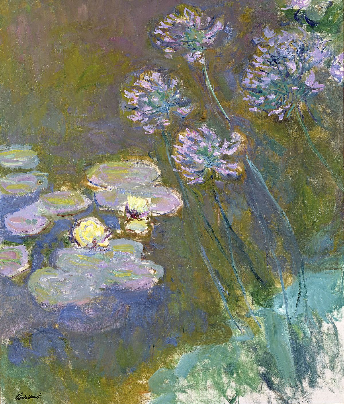 Claude Monet’s Water Lilies and Agapanthus (1914-17) Courtesy of the Musée Marmottan Monet in Paris