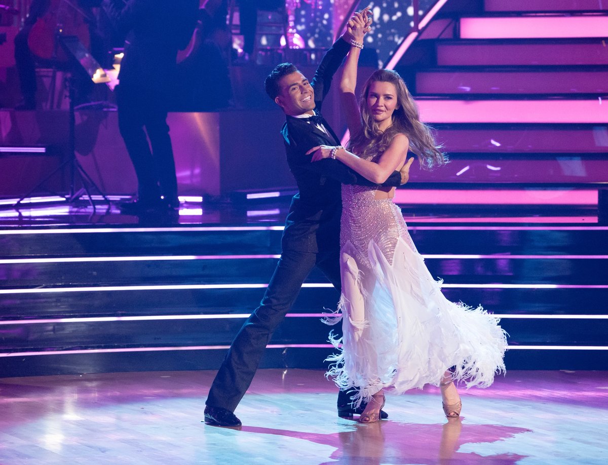Ezra Sosa and Anna Sorokin during their final performance on Dancing with the Stars this week. Photo by Eric McCandless Courtesy Disney