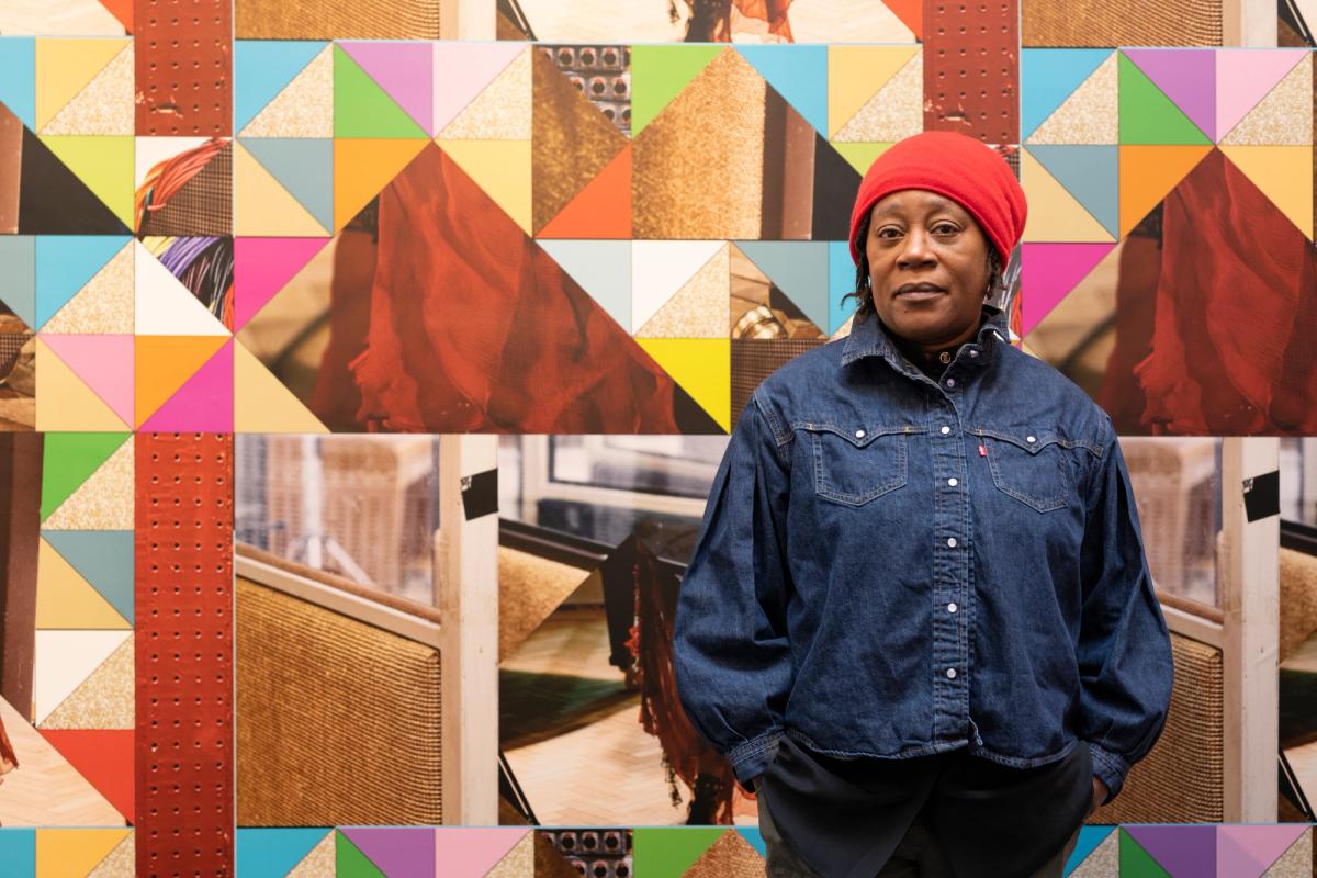 Artist Sonia Boyce at the British Pavilion, 2022 Photo: Cristiano Corte © British Council