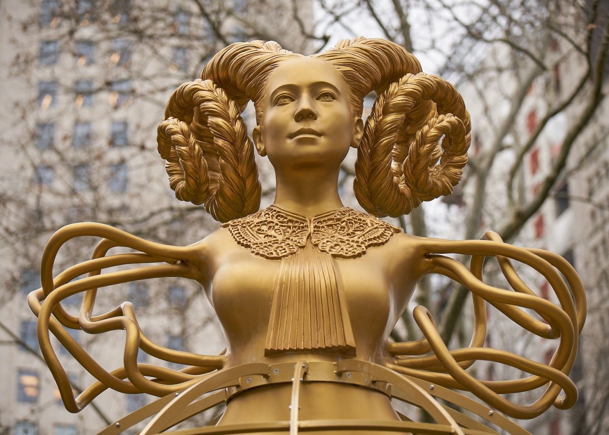 Shahzia Sikander's Witness (2023) in Madison Square Park in New York Photo: Yasunori Matsui, courtesy the artist and Madison Square Park Conservancy