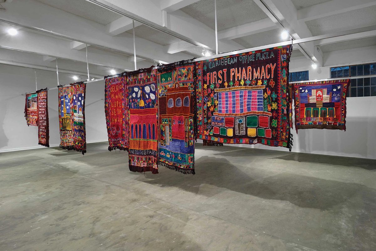 “Weaving different languages”: installation view of Alia Farid's current exhibition Elsewhere at the Chisenhale Gallery in London
Courtesy of the artist. Photo: Andy Keate