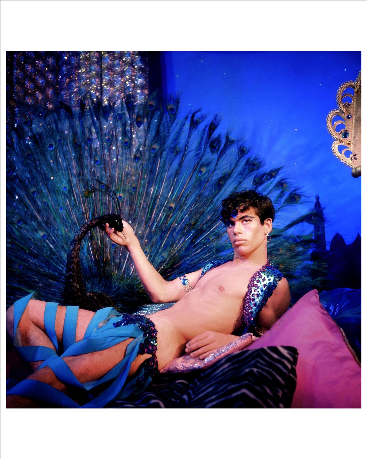 James Bidgood, Pink Narcisus #114A (1960s/reprinted 2000) on the stand of Madrid's Espacio Mínimo © courtesy of Espacio Mínimo