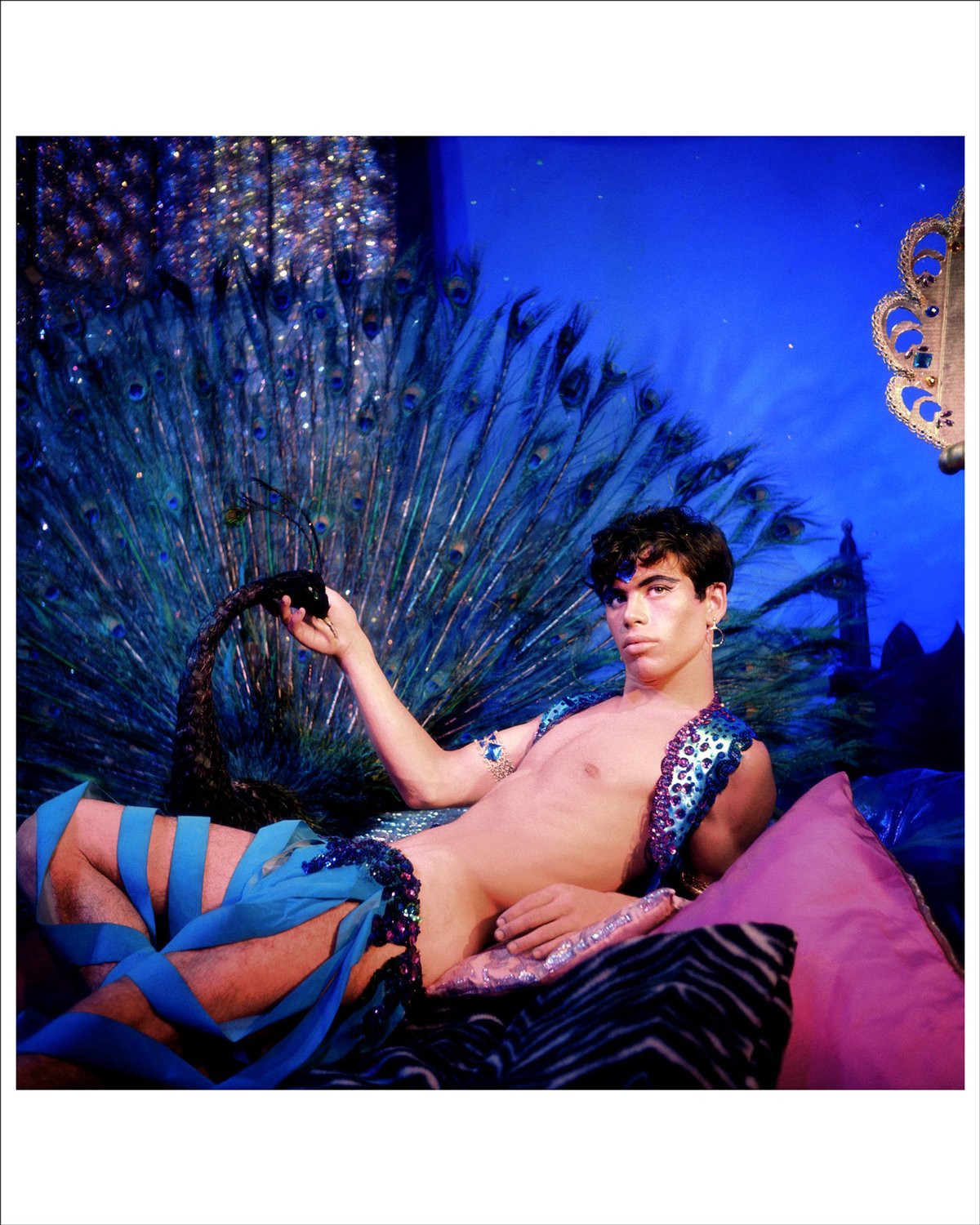 James Bidgood, Pink Narcisus #114A (1960s/reprinted 2000) on the stand of Madrid's Espacio Mínimo © courtesy of Espacio Mínimo