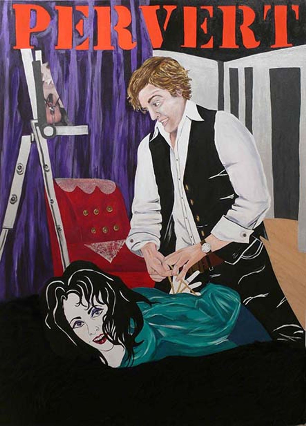 Kathe Burkhart's Pervert, from the X, Y, and Zee series (2007) Courtesy of the artist and Galerie Lumen Travo, Amsterdam.