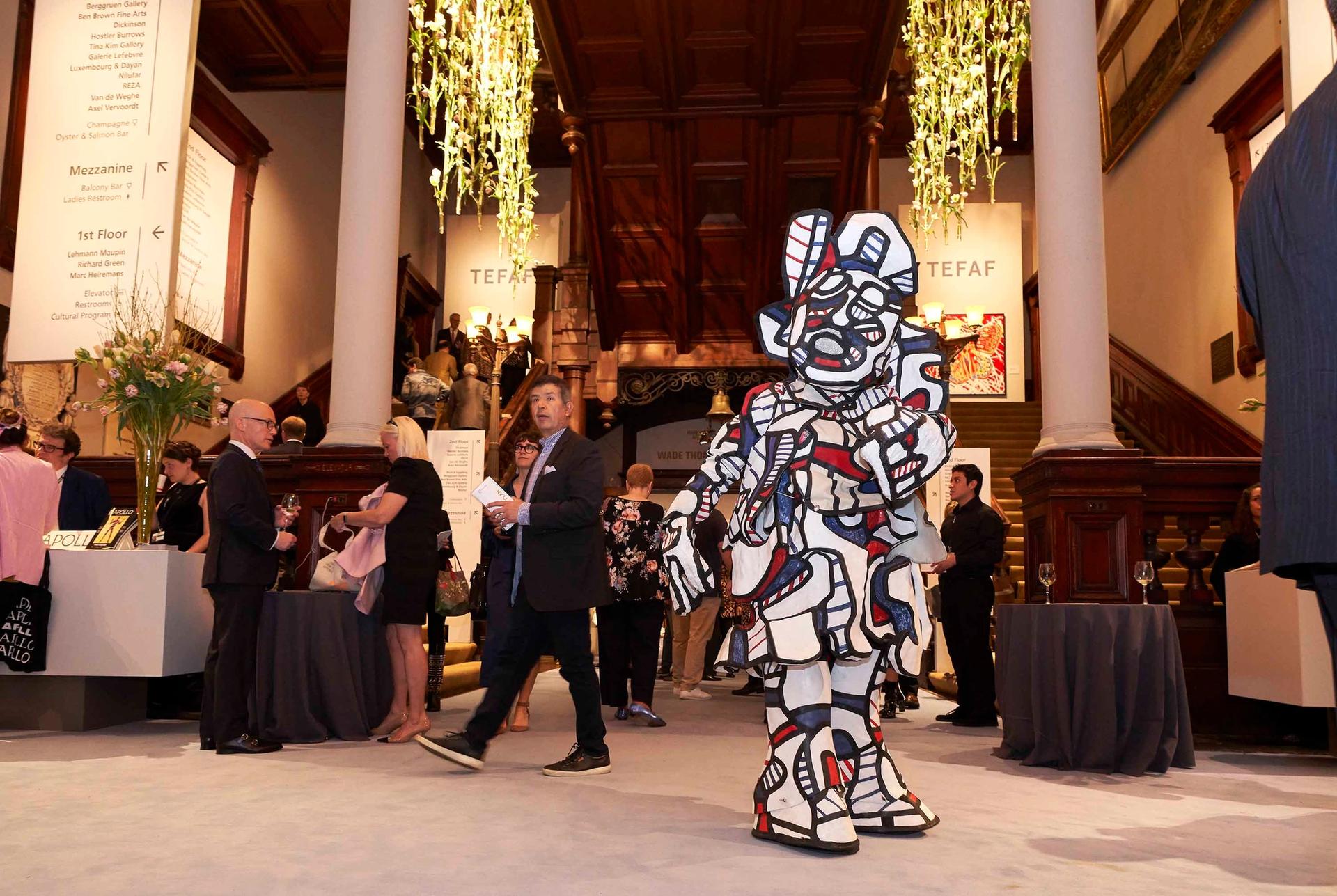 Jean Dubuffet's "animated painting" Coucou Bazar hunting for Scarlett Johansson at Tefaf New York Spring Photo: Melissa Goodwin. Courtesy of Pace