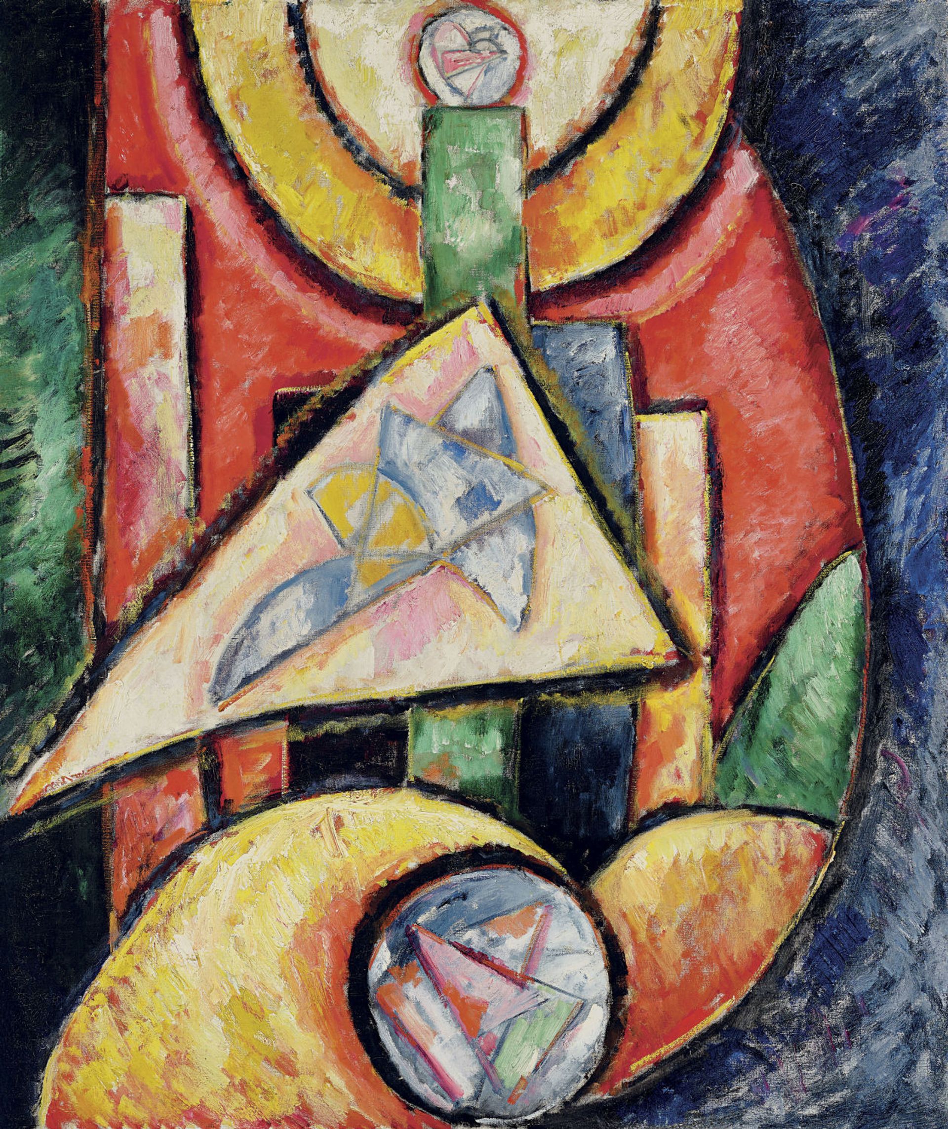 Marsden Hartley’s Abstraction set a new record for the artist. Courtesy of Christie's
