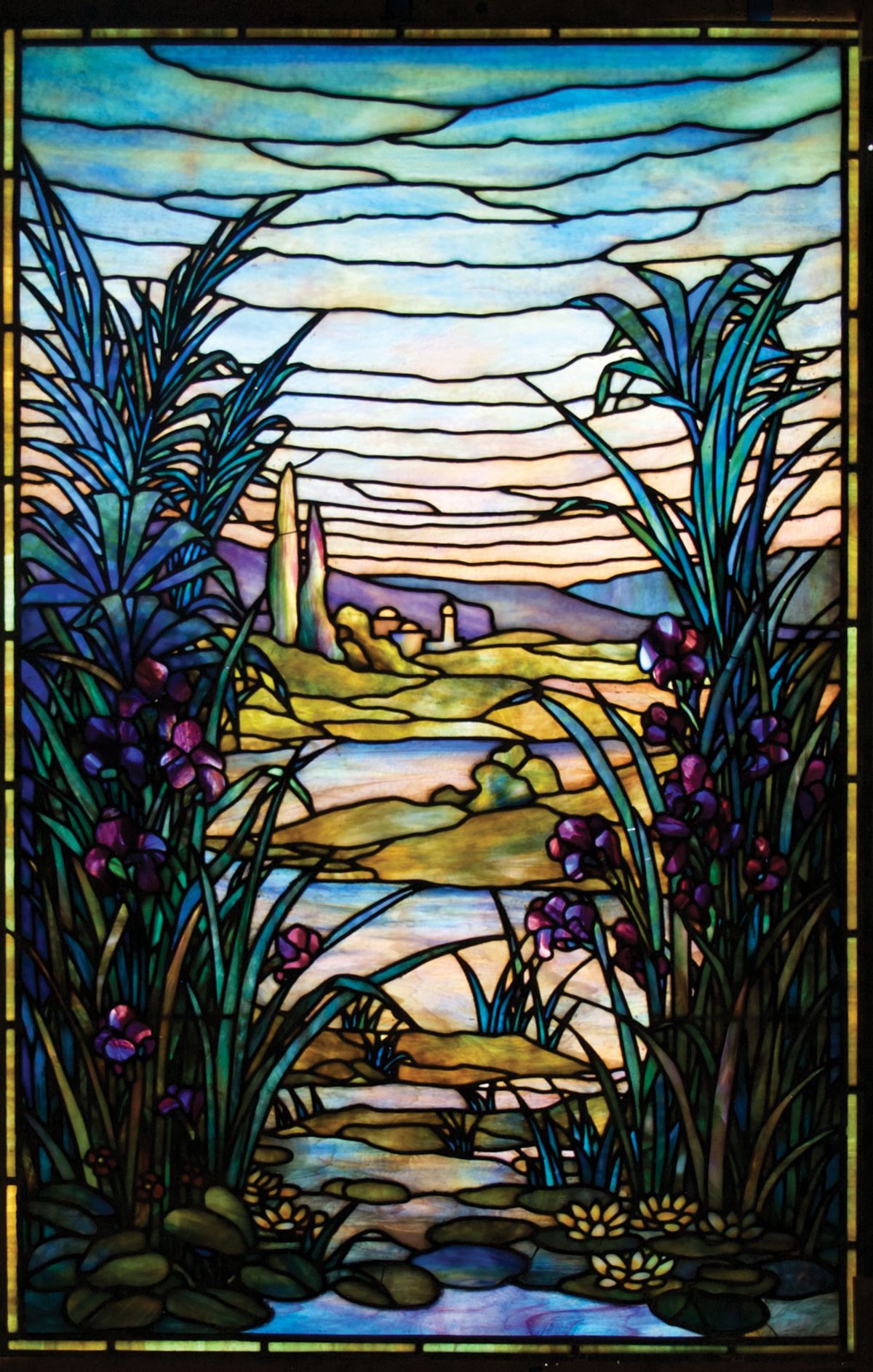 The River of Life window used only commercially made glass
