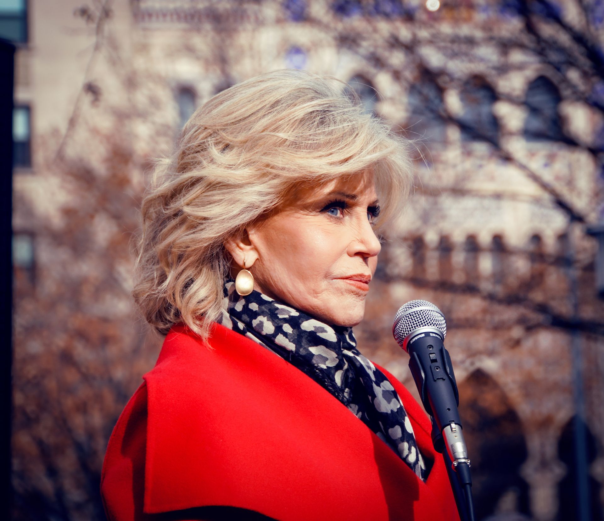 Jane Fonda at a rally in Washington, DC Photo by Ted Eytan, via Wikimedia/Flickr