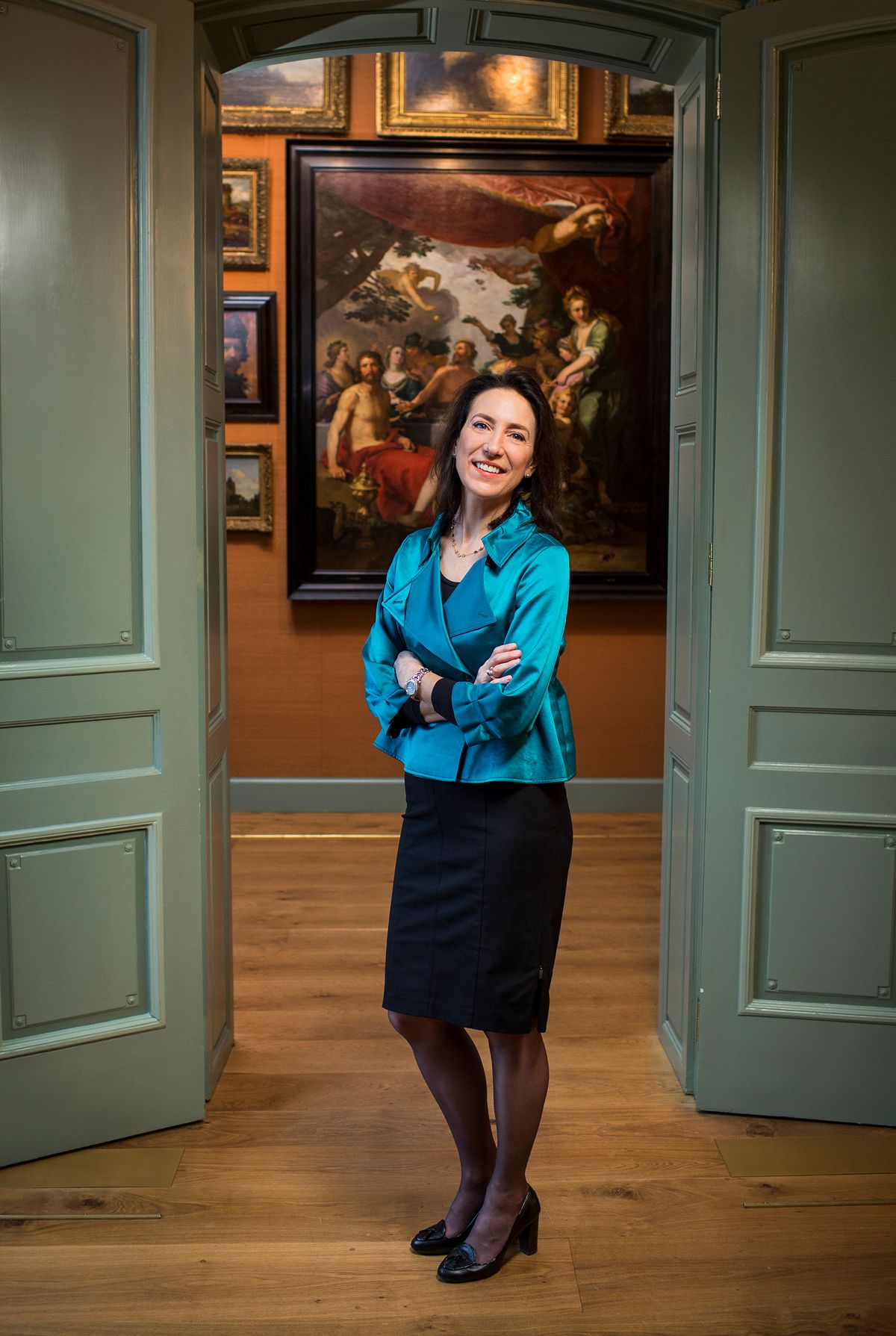 Emilie Gordenker in the Mauritshuis Photo: Mauritshuis, The Hague