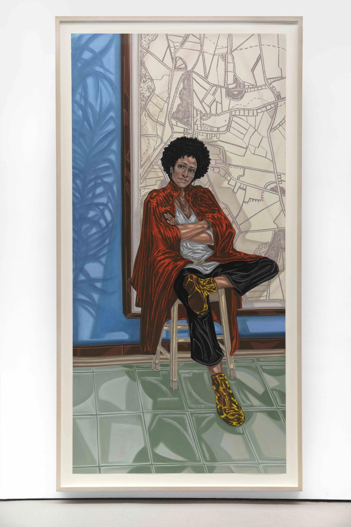 'Sadie' (Zadie Smith) by Toyin Ojih Odutola courtesy National Portrait Gallery