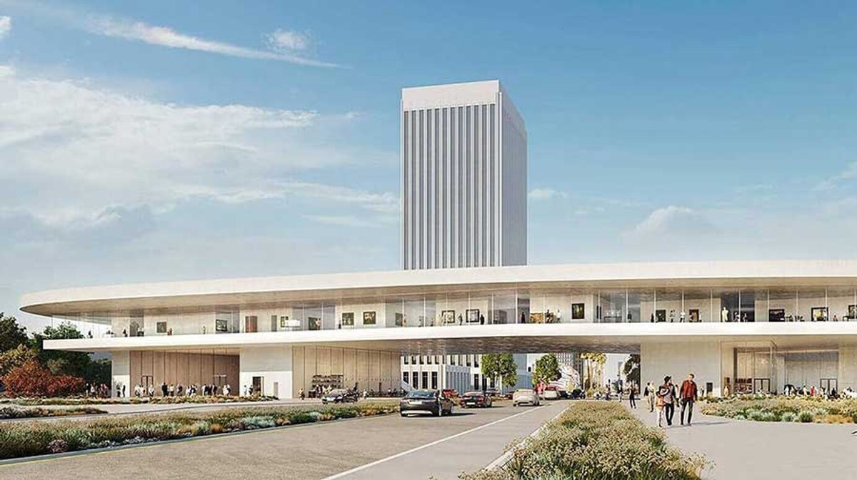 Lacma's proposed amoeba-shaped, glass-enclosed building takes a running jump from the East Campus across Wilshire Boulevard to land, derring-do, on the corner lot opposite Atelier Peter Zumthor & Partner/The Boundary