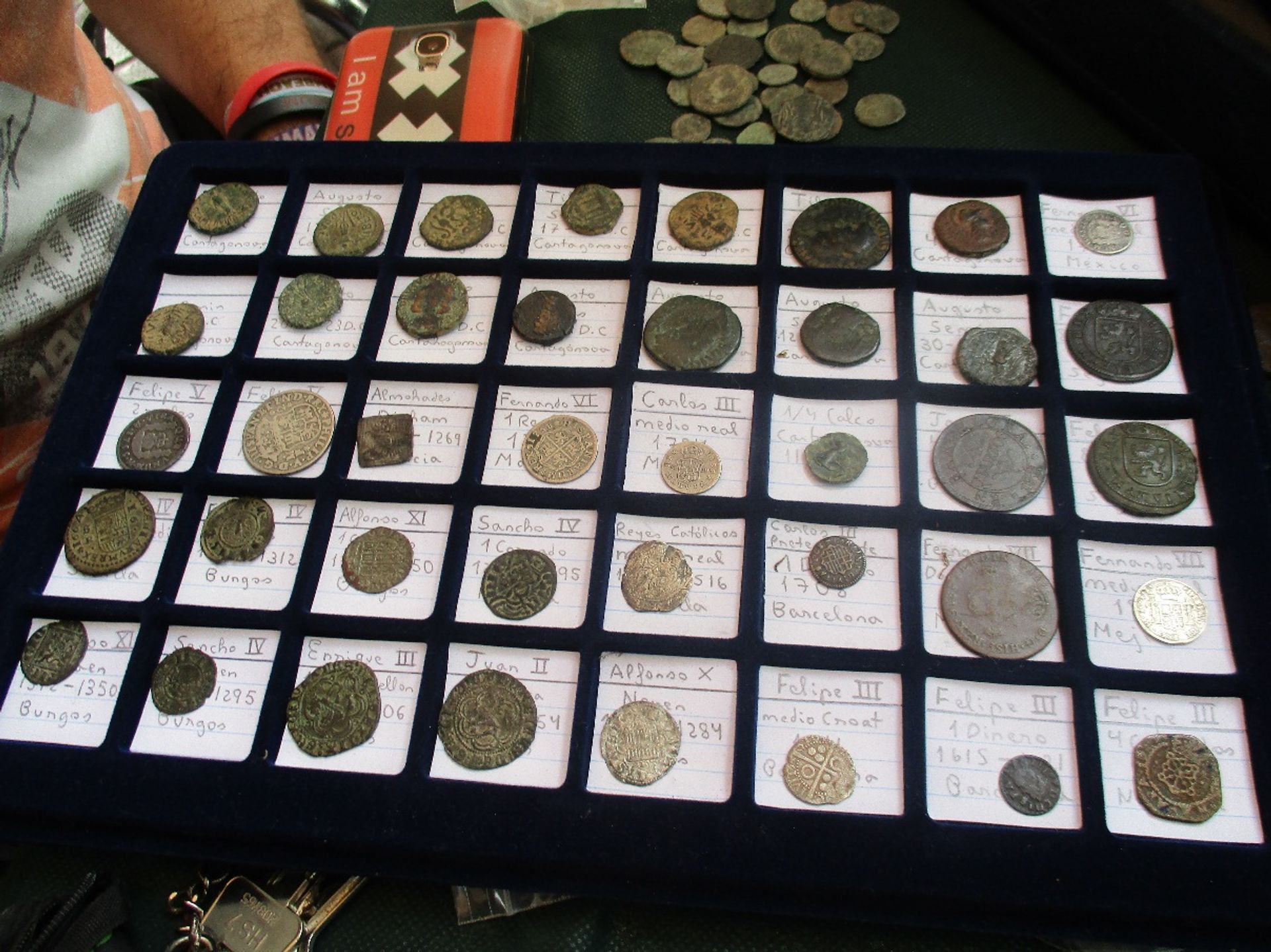 Ancient coins seized during Operation Pandora III Courtesy Europol