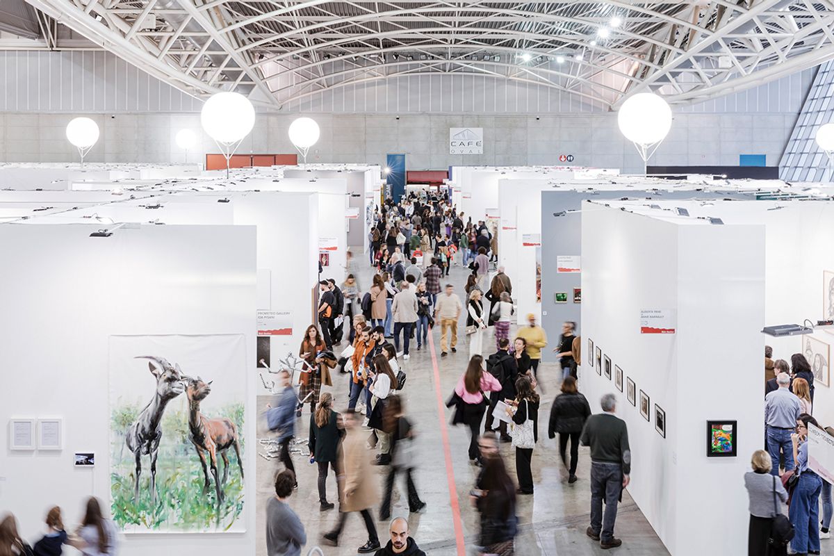 The Artissima fair, at the Oval Lingotto in Turin, features 181 galleries from 33 countries this year, including 39 newcomers mostly from outside Italy
Edoardo Piva