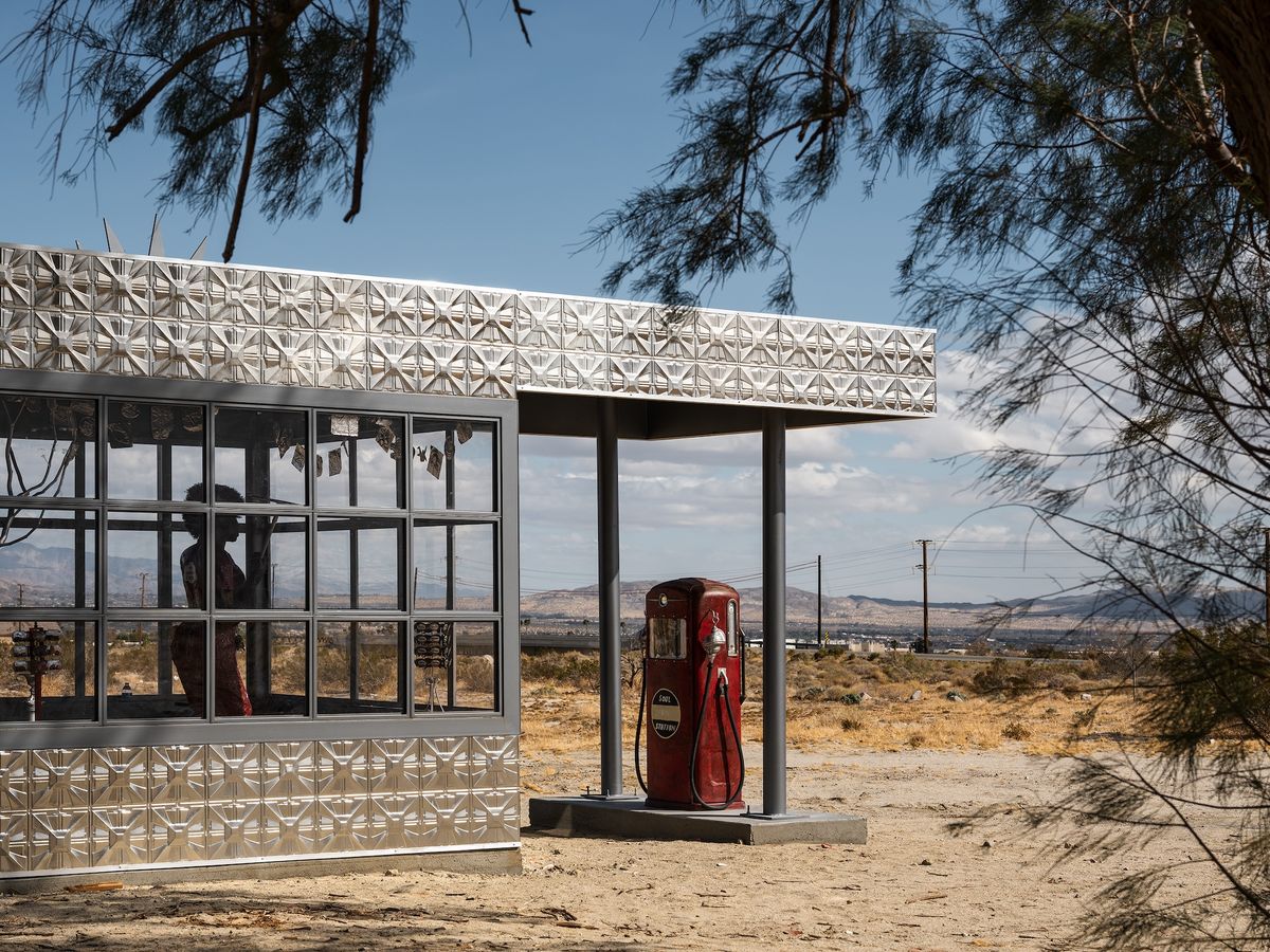 Alison Saar’s Soul Service Station at Desert X 2025 Photo: Lance Gerber, courtesy Desert X