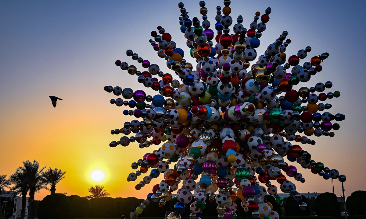 New installation in Doha pays rare tribute to workers who built World Cup New installation in Doha pays rare tribute to workers who built World Cup