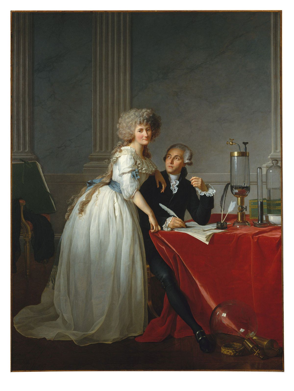 Jacques-Louis David’s Antoine-Laurent Lavoisier and his Wife (1788) © The Metropolitan Museum of Art