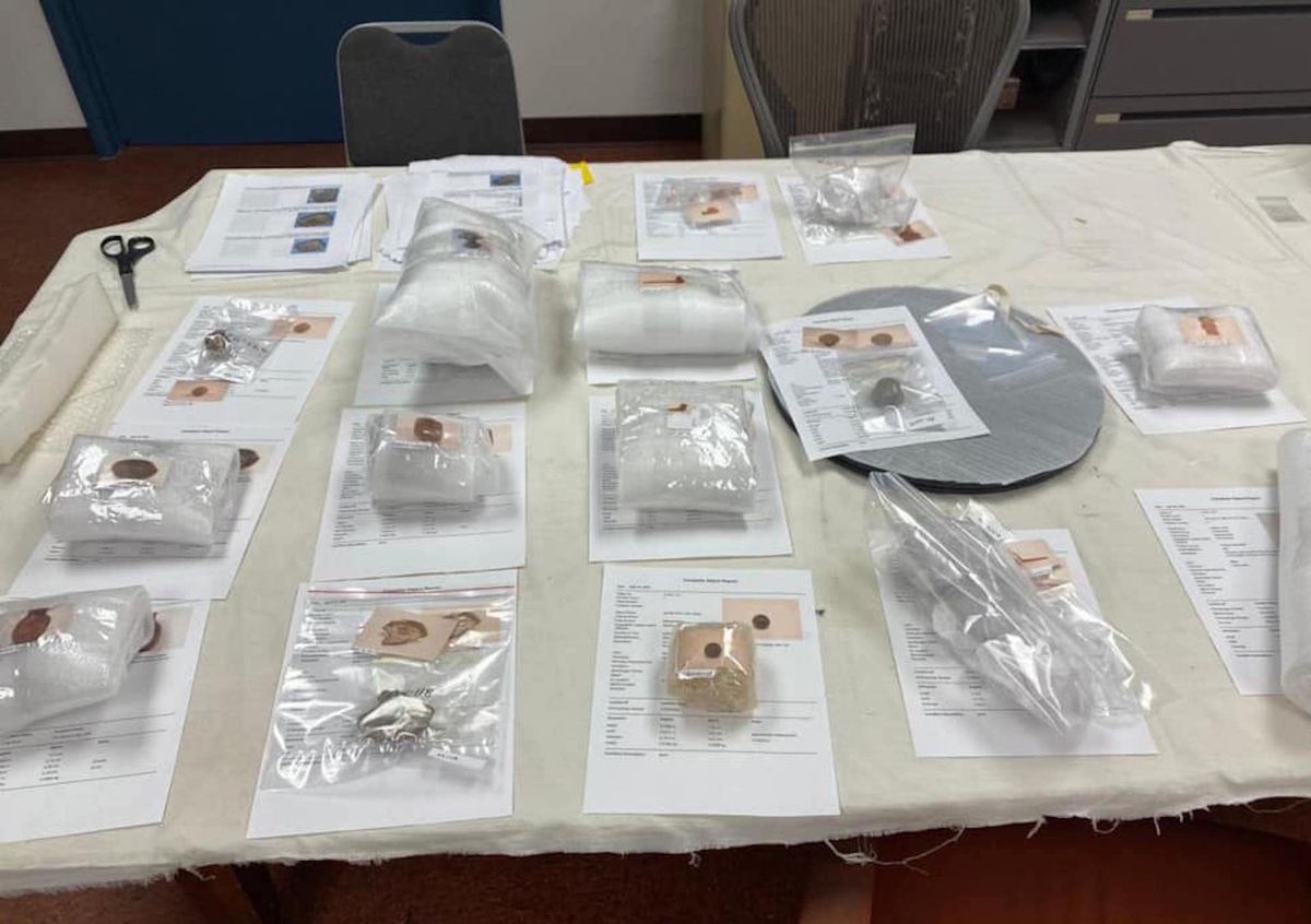 An image of some of the 1,294 objects returned to Mexico in a 15 September ceremony at the San Bernardino County Museum Courtesy National Institute of Anthropology and History (INAH)