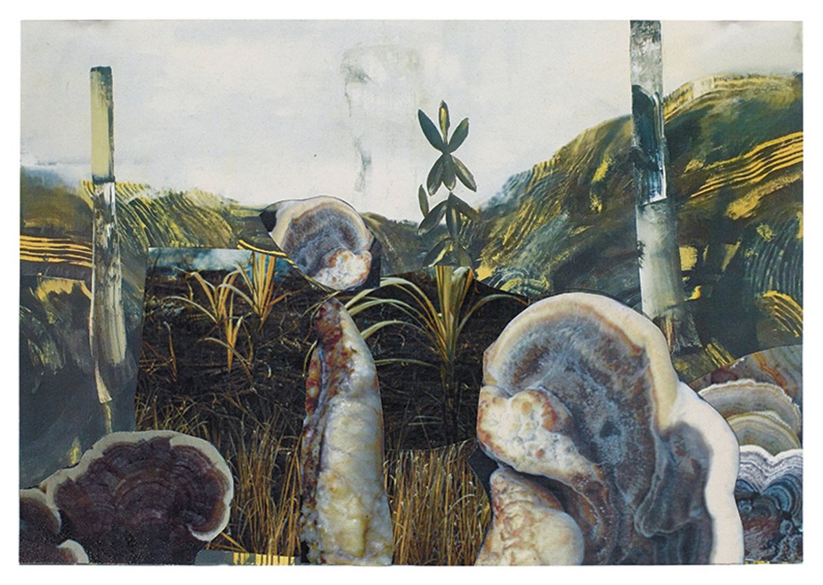 Adrian Ghenie’s Study for Forest Landscape with Fire (2018), at Thaddaeus Ropac’s stand at Miart Courtesy of Galerie Thaddaeus Ropac