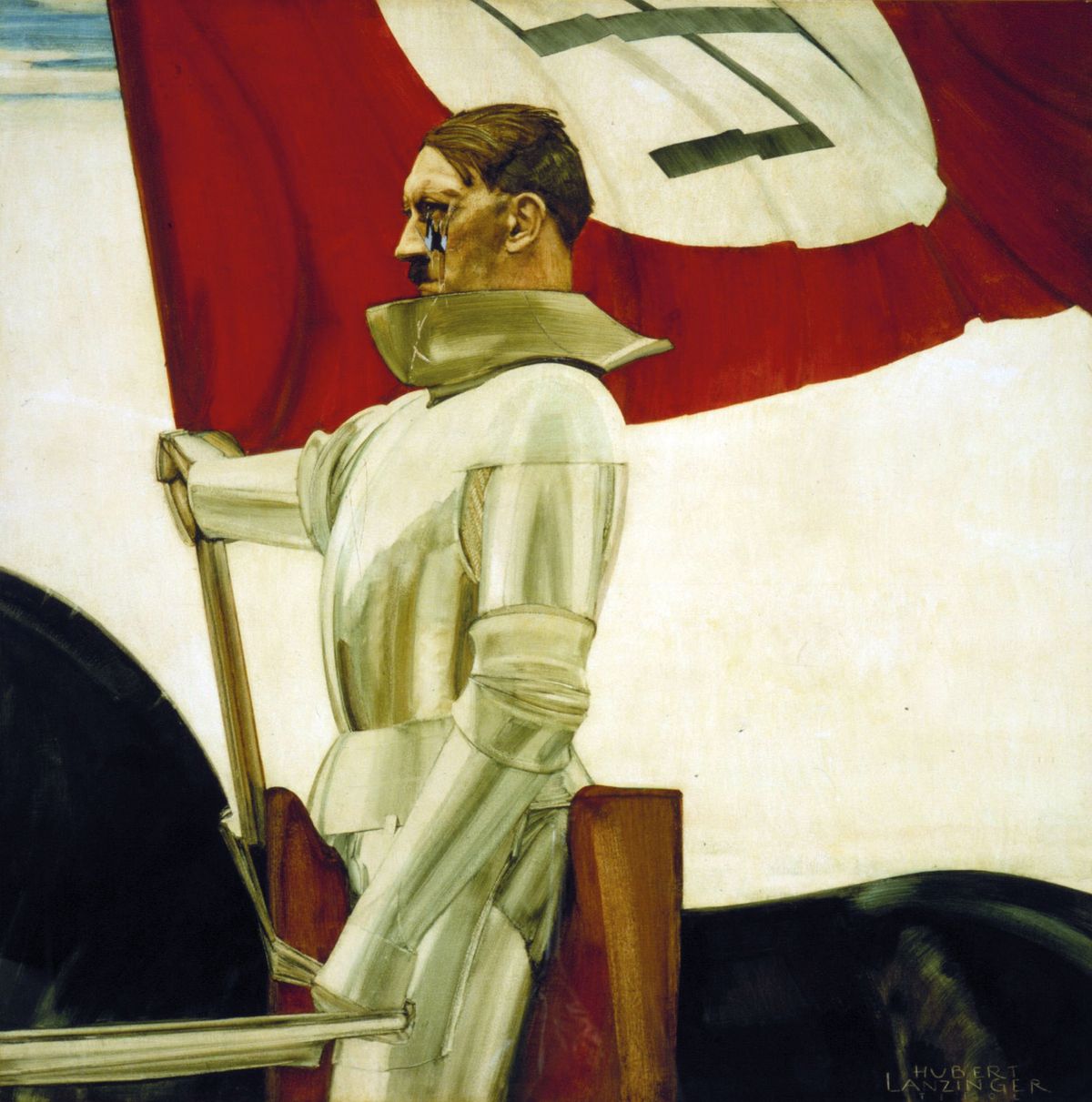 Weaponised culture: Herbert Lanzinger, The Standard Bearer (1934) Courtesy of the US Army Center of Military History, Washington, DC