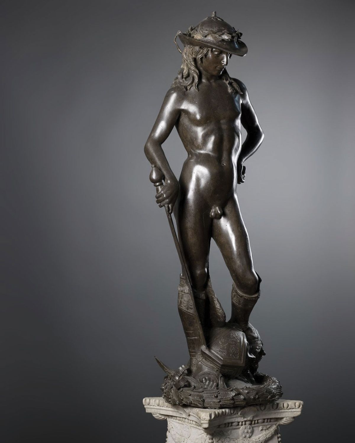 Donatello’s bronze David (around 1435-1440) from the Museo Nazionale del Bargello will be a highlight of the show Courtesy Museo Nazionale del Bargello, Florence