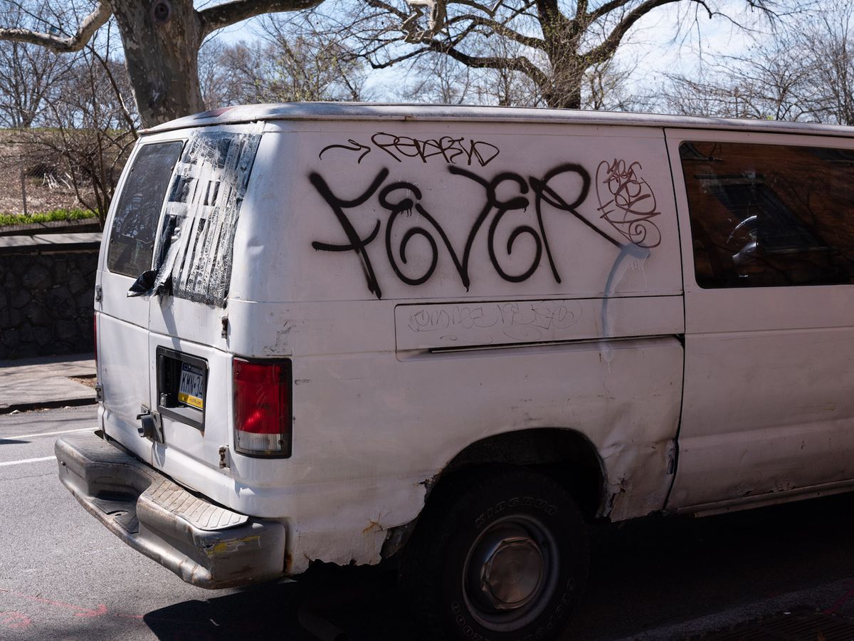 "Fever" tagged on a van in New York City James Maher