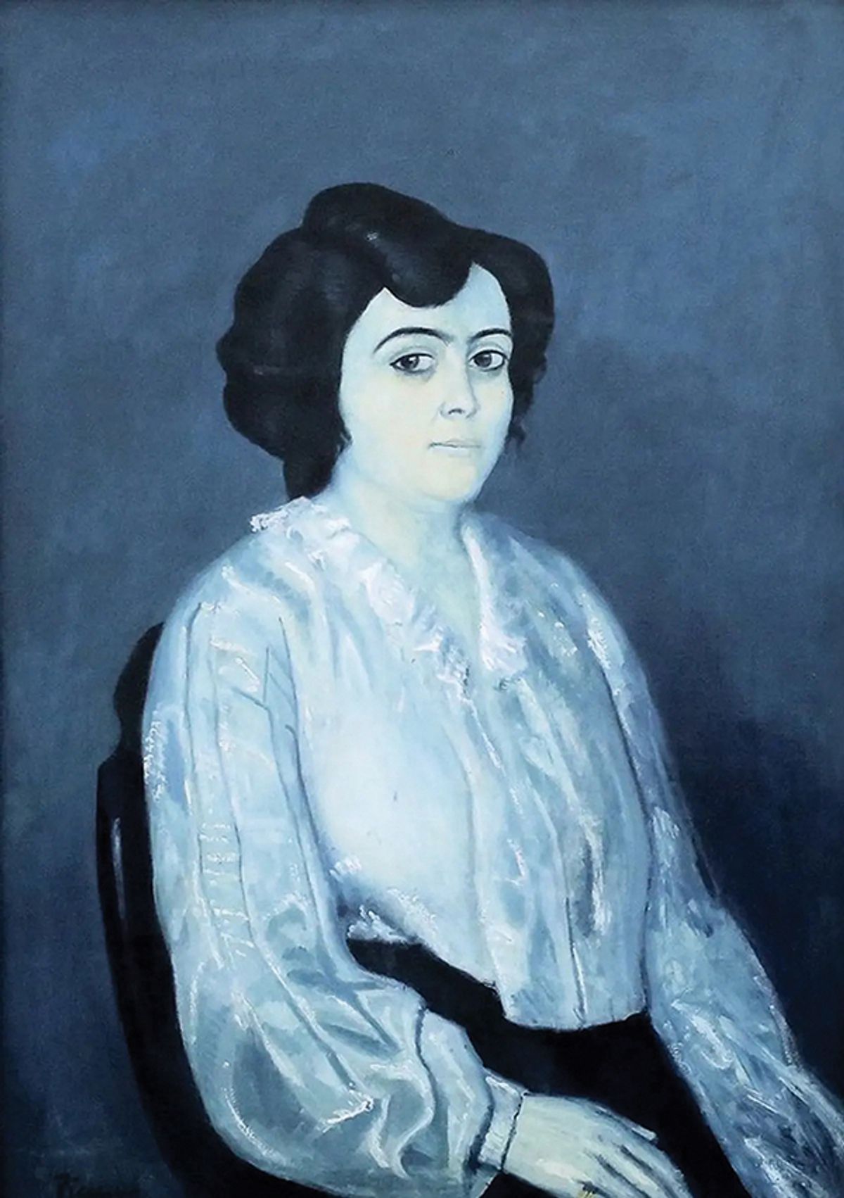 Pablo Picasso’s Portrait of Madame Soler (1903) is the subject of a claim against the Bavarian State Painting Collections © Succession Picasso