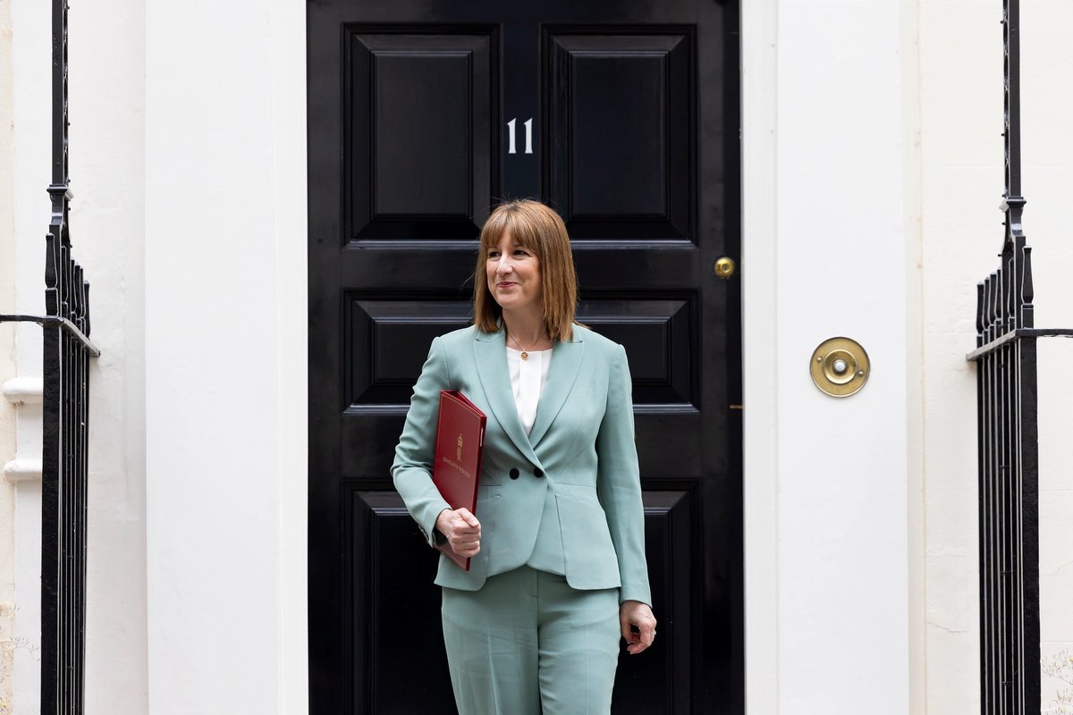 The UK's chancellor of the exchequer, Rachel Reeves, leaves No 11 Downing Street to deliver the spending review
Picture by Kirsty O'Connor / Treasury