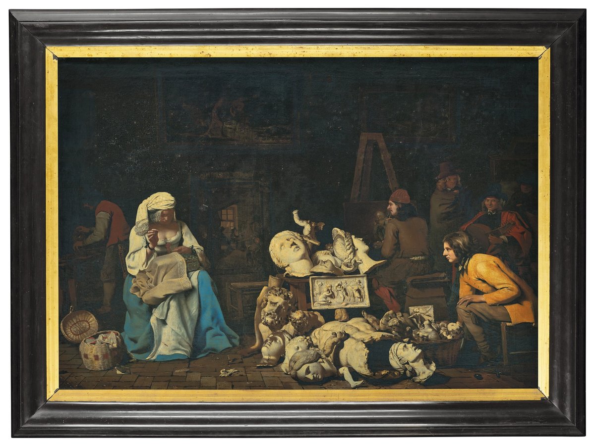 Michael Sweerts's The Artist’s Studio with a Seamstress (around 1646-49) sold for £12.6m at Christie's Old Master sale in London yesterday