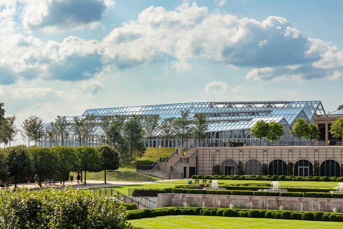 The extensive renovation includes revamping Roberto Burle Marx’s 1992 cascade garden and adding the 32,000 sq. ft West Conservatory (above)
Photo: Sahar Coston-Hardy/Esto; courtesy Longwood Gardens