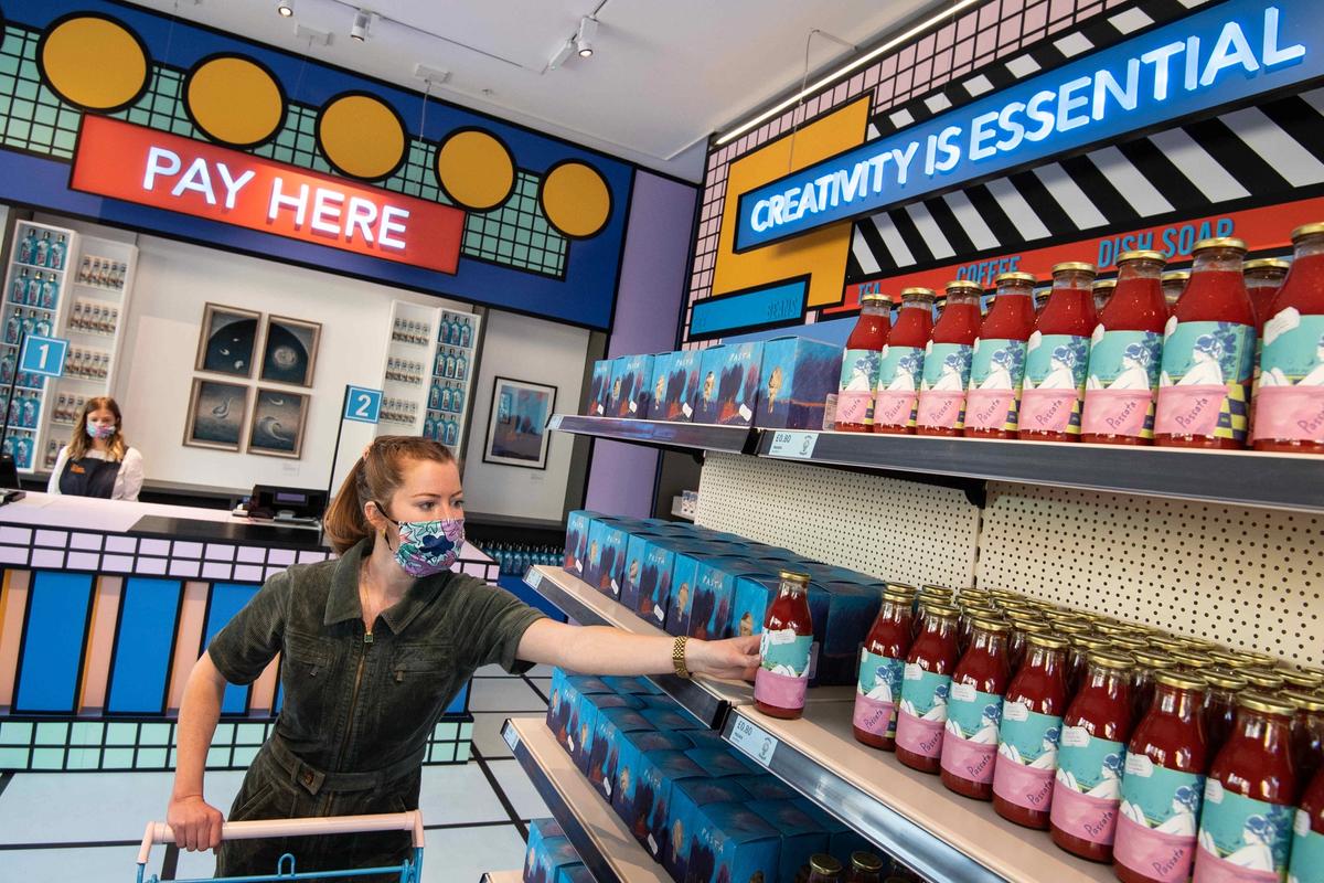 The Design Museum has opened a pop-up supermarket Courtesy of Design Museum, London
