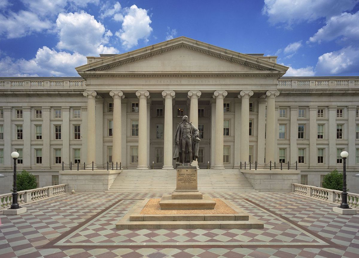 US Treasury building 